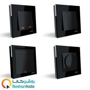 کلید و پریز ویرا مدل کریستالی