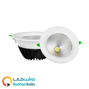 چراغ توکار هارمونیک 30 وات دایره ای SMD پارس شعاع توس