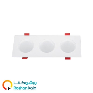 چراغ توکار سولاریس 3×5 وات پارس شعاع توس