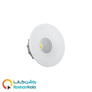 چراغ توکار چشمی 3 وات دایره ای  SMD پارس شعاع توس