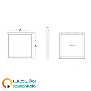 پنل سقفی روکار رونا ۱۰۰ وات (۶۰*۶۰) پارس شعاع توس