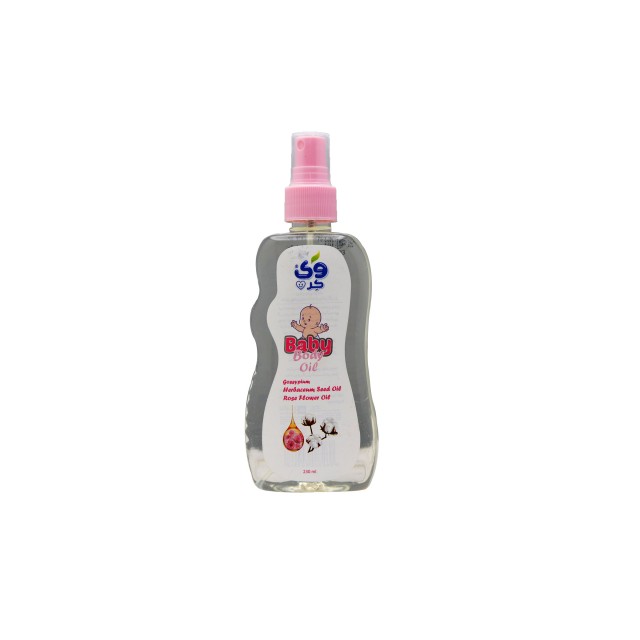 روغن بدن کودک وی کر (حاوی روغن پنبه دانه و روغن گل رز)