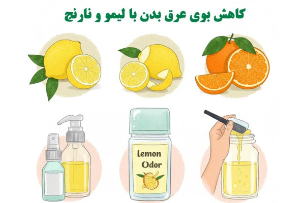  کاهش بوی عرق بدن با لیمو و نارنج: یک راهکار طبیعی و مؤثر
