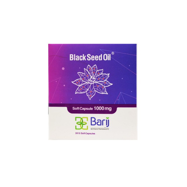کپسول نرم روغن سیاهدانه 1000 میلی گرم باریج اسانس