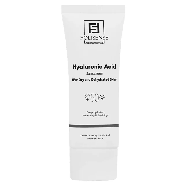 کرم ضد آفتاب حاوی هیالورونیک اسید پوست خشک فولی سنس  (SPF50)