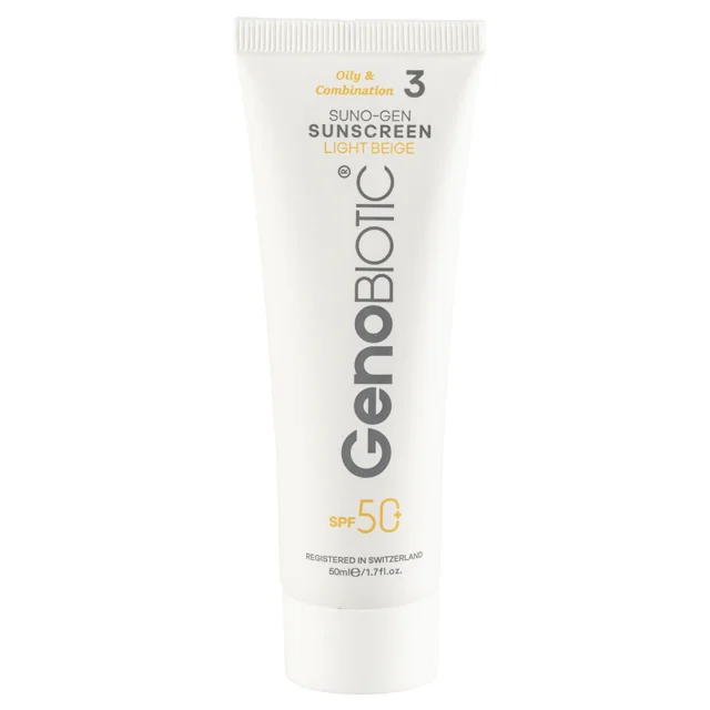 کرم ضد آفتاب پوست چرب و مختلط ژنوبایوتیک (SPF 50)