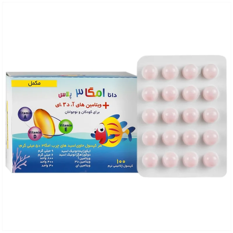 سافت ژل امگا 3 پلاس دانا