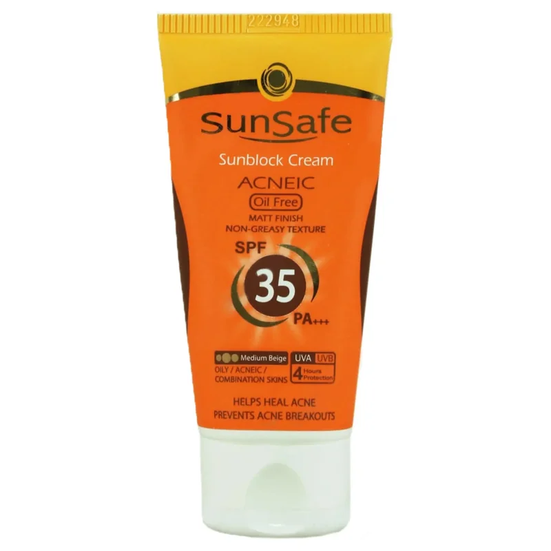 کرم ضدآفتاب فاقد چربی سان سیف (SPF 35)
