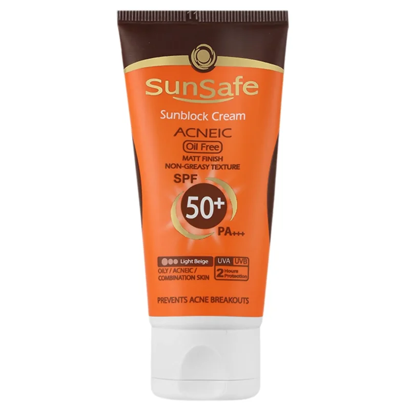 کرم ضدآفتاب فاقد چربی سان سیف (SPF50)
