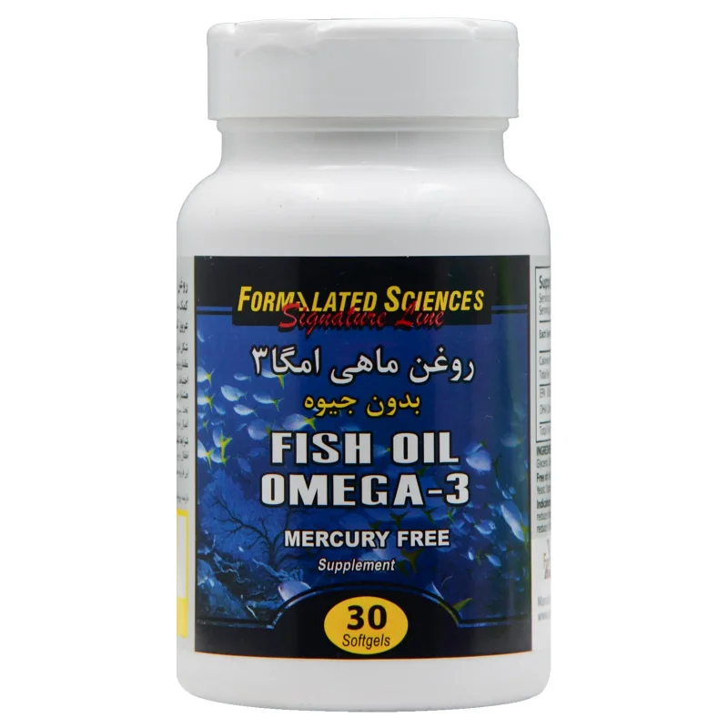 سافت ژل روغن ماهی امگا3 فرمولیتد ساینسز(30عددی)
