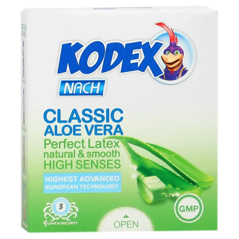 کاندوم 3عددی کدکس (مدل Classic ALOE VERA)