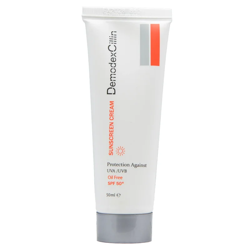 کرم ضد آفتاب فاقد چربی دمودکسیلین (SPF50)