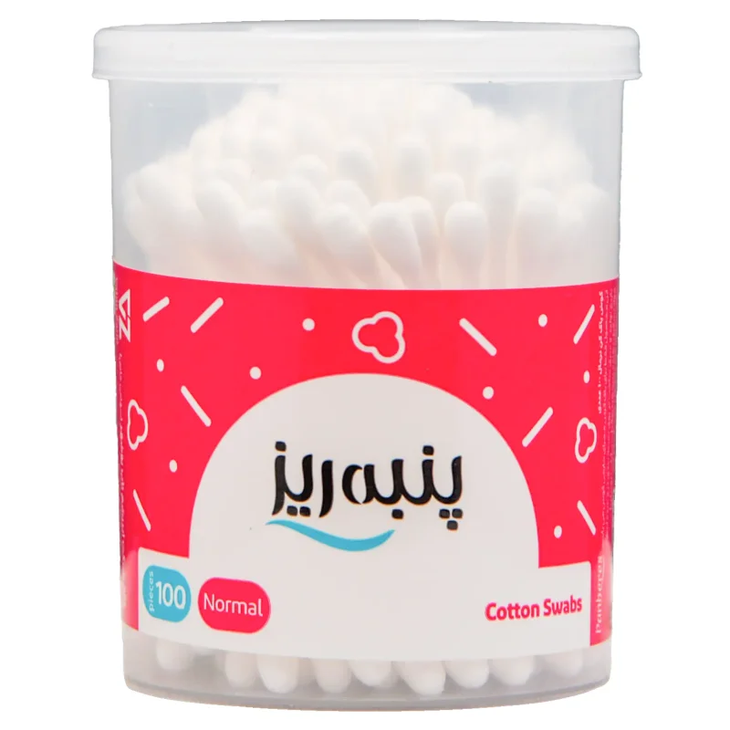 گوش پاک کن پنبه ریز (100 عددی)