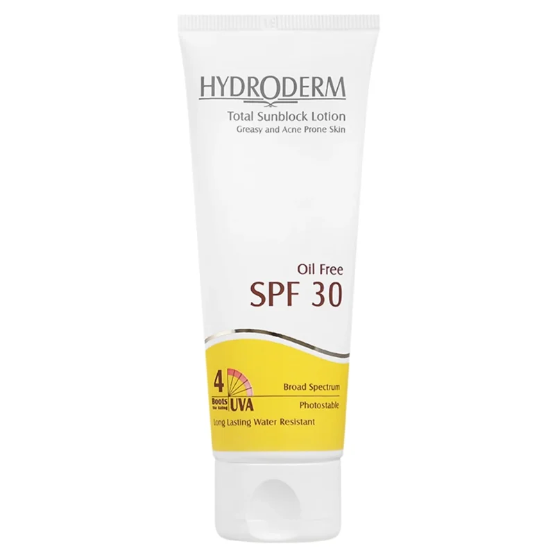 لوسیون ضدآفتاب پوست چرب و جوشدار هیدرودرم (SPF 30)