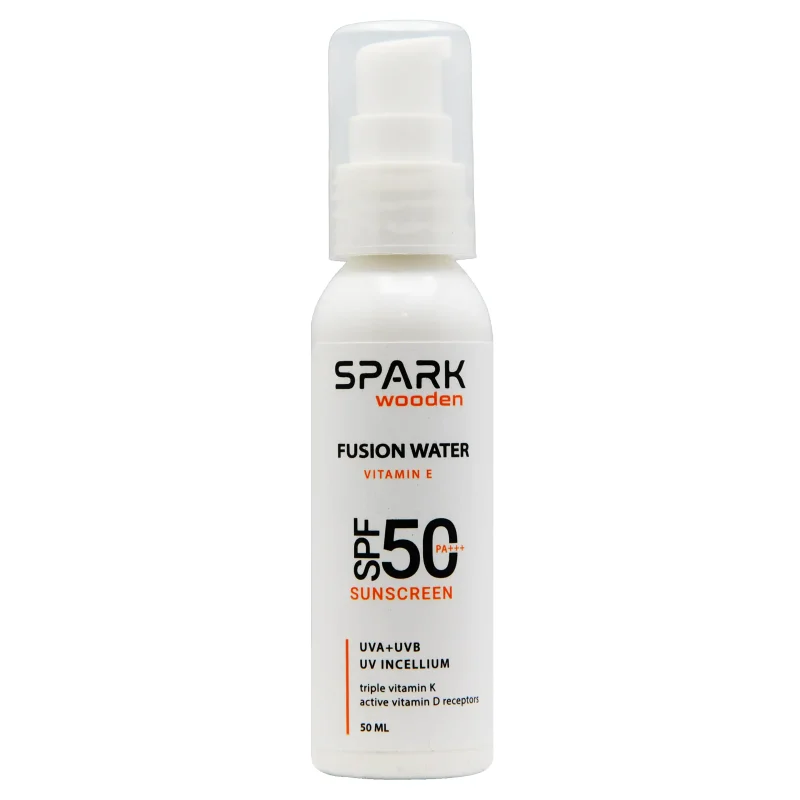 کرم ضد آفتاب  بر پایه آب اسپارک وودن (SPF50)