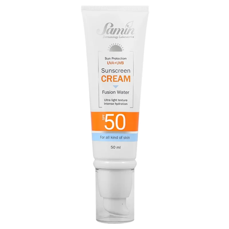 ضد آفتاب فیوژن‌واتر مناسب انواع پوست ثمین(SPF50)
