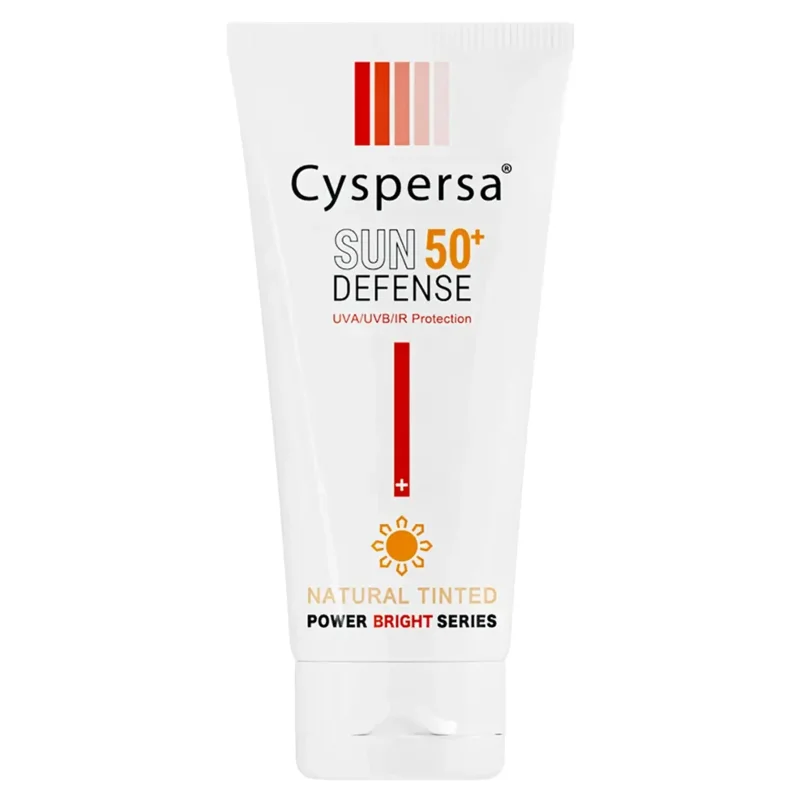 کرم ضد آفتاب روشن کننده بژ طبیعی سیسپرسا (SPF50)