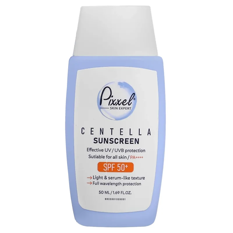 فلوئید ضدآفتاب فیزیکال سنتلا بدون رنگ پیکسل(Spf 50)