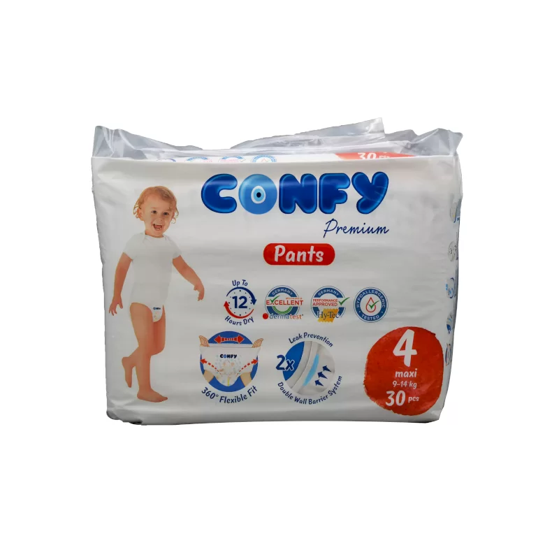 پوشک بچه سایز 4 کانفی 30عددی (شورتی)