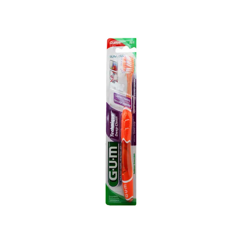 مسواك تکنیک دیپ کلین نرم با سر کوچک جی یو ام (کد 525)
