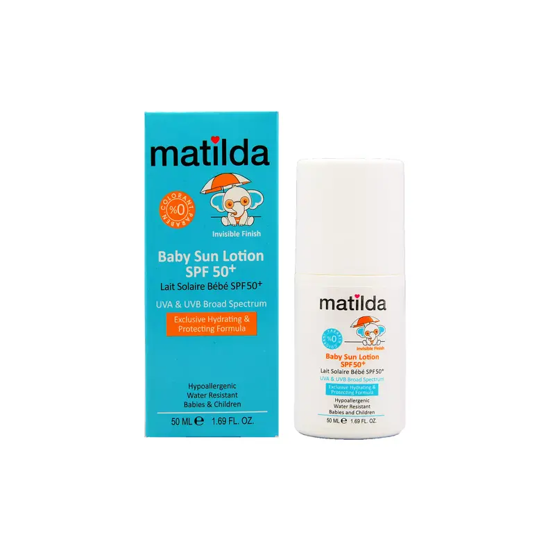لوسیون ضدآفتاب کودک ماتیلدا (SPF50)