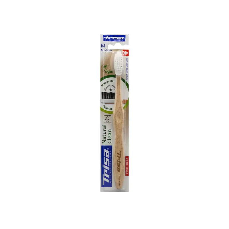 مسواک متوسط گیاهی تریزا (مدل Natural Clean)