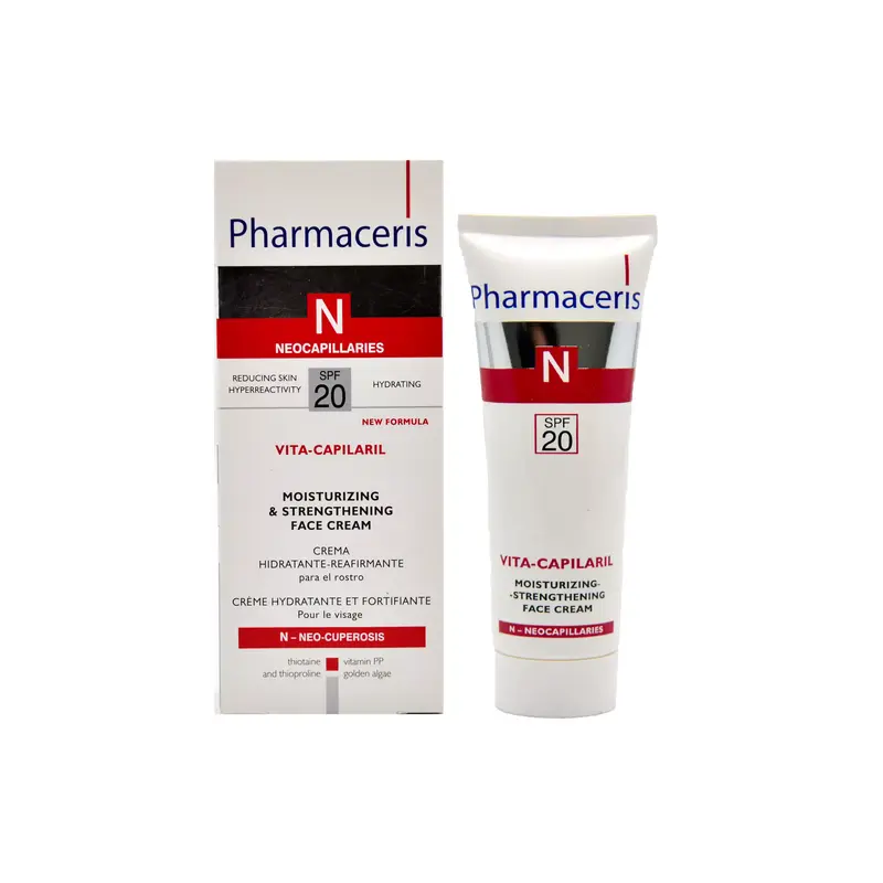 كرم مرطوب‌کننده و تقویت‌کننده صورت فارماسريز (SPF20)