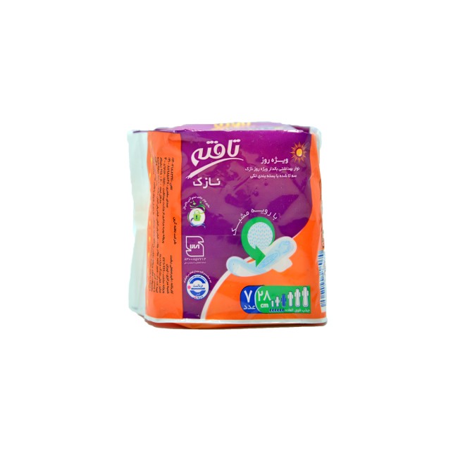 نوار بهداشتی بالدار رویه مشبک ویژه روز تافته (7عددی)