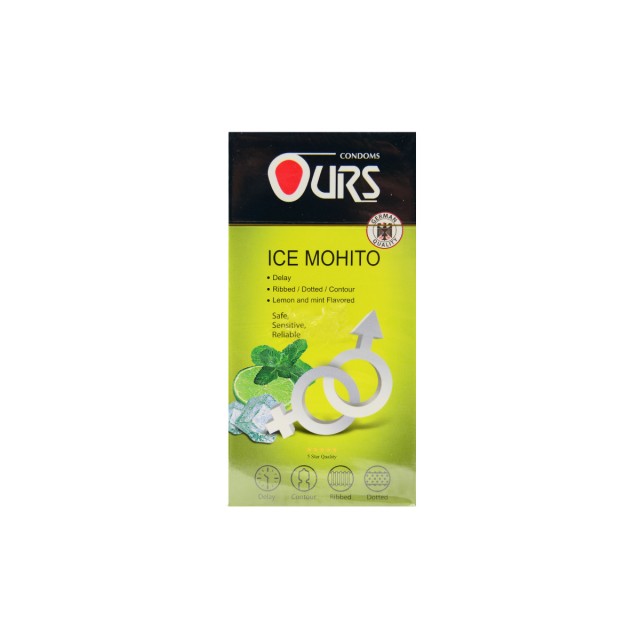 کاندوم خاردار 12 عددی اورس (مدل Ice Mohito)
