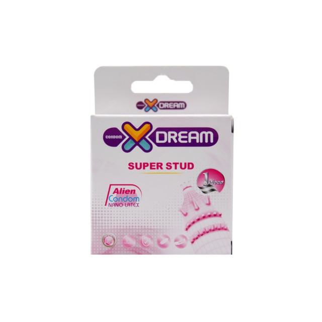 کاندوم دکمه‌دار 1 عددی ایکس دریم (مدل Super Stud)