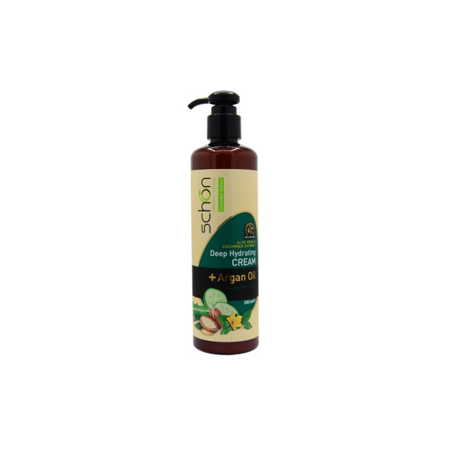 کرم مرطوب‌کننده پوست شون (حاوی آلوئه‌ورا، خیار و روغن آرگان)