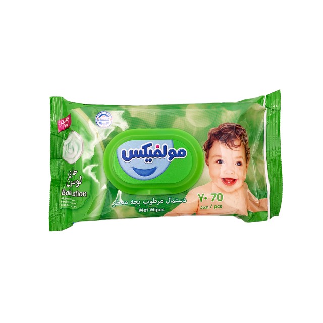 دستمال مرطوب بچه معطر 70 عددی مولفیکس