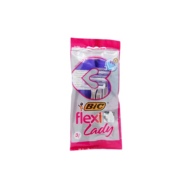 خود تراش 3 لبه 3 عددی بانوان بیک (مدل Flexi Lady)