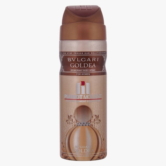 اسپری بدن زنانه پلی هات مومنت مدل Bvlgari Goldea