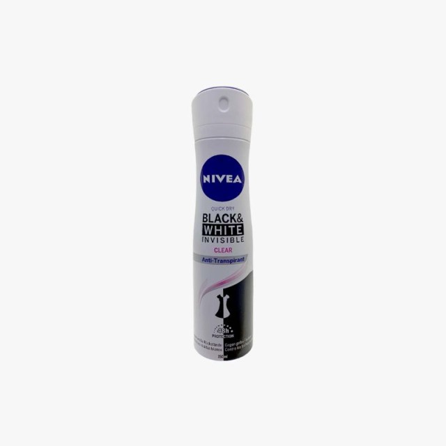 اسپری ضد تعریق نیوا مدل Black &amp; White Invisible Clear