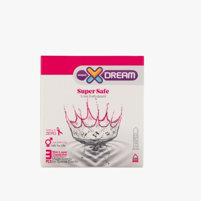 کاندوم ایکس دریم مدل Super Safe بسته 3 عددی