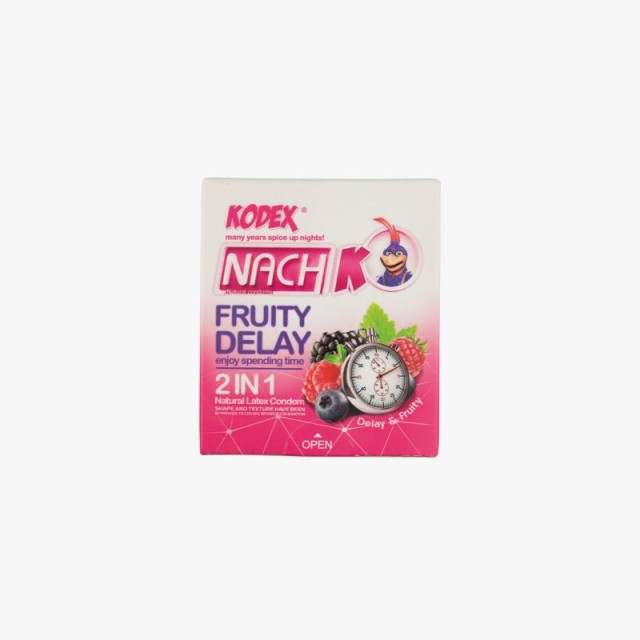 کاندوم کدکس مدل Fruity Delay بسته 3 عددی