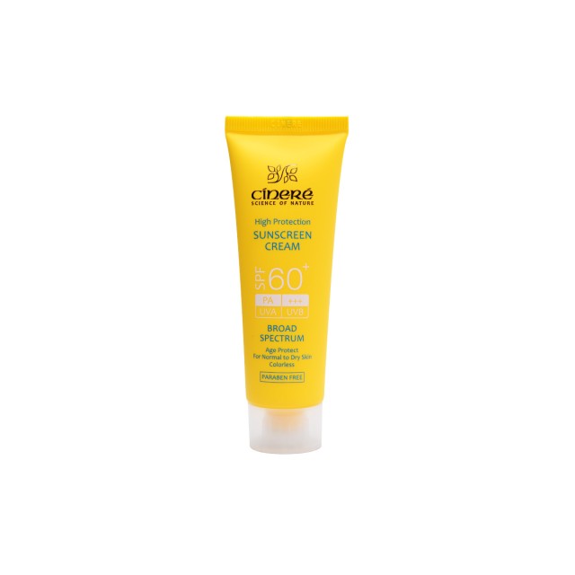 کرم ضد آفتاب پوست معمولی تا خشک سینره (SPF60)