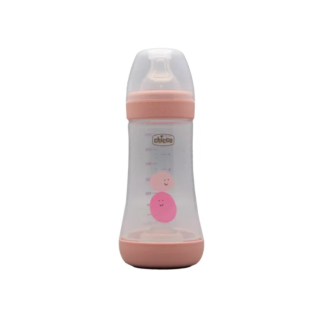 شیشه شیر دخترانه 240 میلی لیتری چیکو ( مدل Perfect 5)