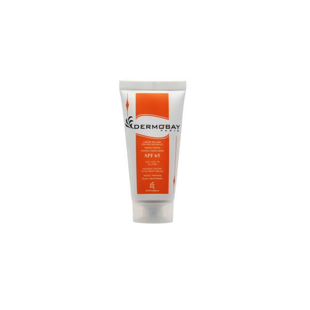 کرم ضد آفتاب مینرال فاقد چربی رنگی درموبای (SPF 65)