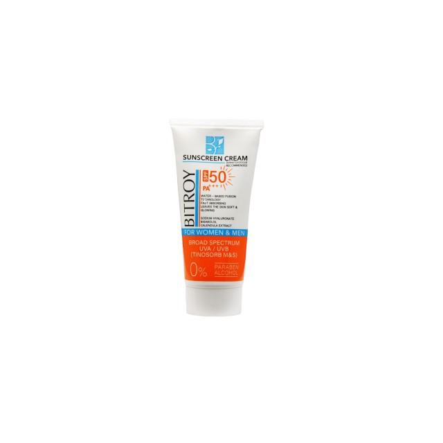 کرم ضد آفتاب بی رنگ پوست خشک و نرمال بیتروی (SPF 50)
