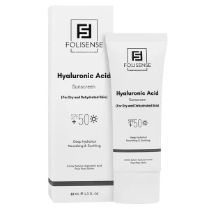 کرم ضد آفتاب حاوی هیالورونیک اسید پوست خشک فولی سنس  (SPF50)