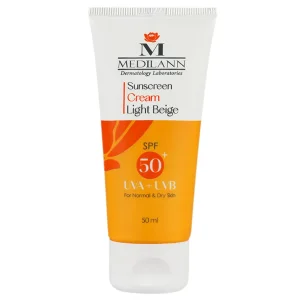 کرم ضدآفتاب پوست خشک بژ روشن مدیلن(spf 50)