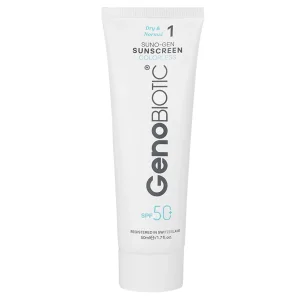 کرم ضدآفتاب پوست نرمال تا خشک ژنوبایوتیک (SPF50)