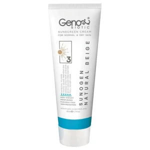 کرم ضدآفتاب پوست نرمال تا خشک ژنوبایوتیک (SPF50)
