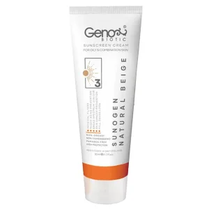 کرم ضد آفتاب پوست چرب و مختلط ژنوبایوتیک (SPF 50)