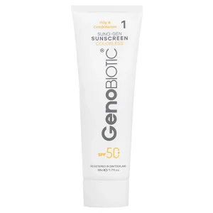 کرم ضد آفتاب پوست چرب و مختلط ژنوبایوتیک (SPF 50)