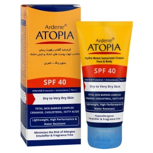 کرم ضدآفتاب رطوبت‌رسان پوست خشک اتوپیا آردن (SPF40)