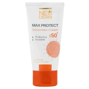 کرم ضدآفتاب پوست نرمال تا خشک نئودرم (SPF50)