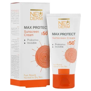 کرم ضدآفتاب پوست نرمال تا خشک نئودرم (SPF50)